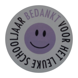 Sticker - Bedankt voor het leuke schooljaar