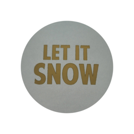 Sticker - Let it snow - Kerst
