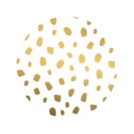 Sticker - Confetti - Wit - Goud