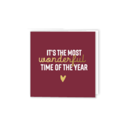 Kerstkaart - It's the most wonderful time of the year