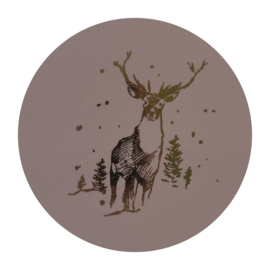Sticker - Rendier - Kerst
