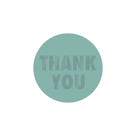 Sticker - Thank you - Groen
