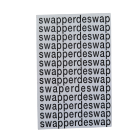 Swapperdeswap - Zwart - Wit