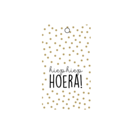 Label - zwart/wit - hiep hiep hoera!