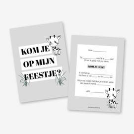 Kom je op mijn feestje? - set - 6 stuks