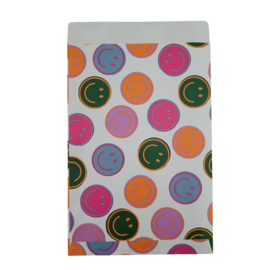 Smiley - Gekleurd - Wit - Groot