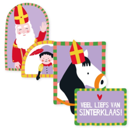 Sticker - Paard van Sinterklaas - Gekleurd