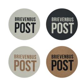 Brievenbus POST - Craft - Zwarte tekst