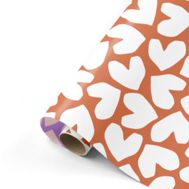 Roest - Wit - Lila - Roze - Hearts - 50 cm