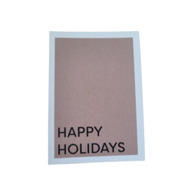 Label - Minikaart - Happy holidays