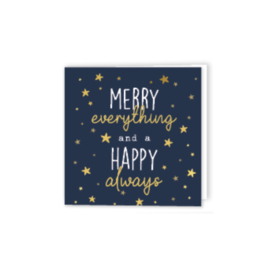 Kerstkaart - Merry everything and a Happy always