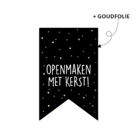 Sticker | sluitzegel | OPENMAKEN MET KERST