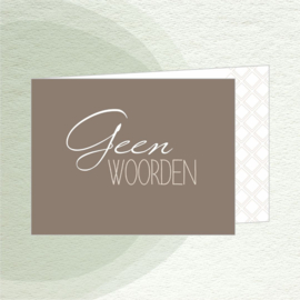Geen WOORDEN
