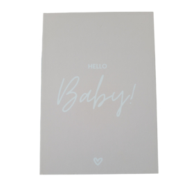 Wenskaart - Hello baby - zonder envelop