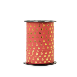Krullint - Mijter - Sinterklaas - Rood - Goud - 5 meter