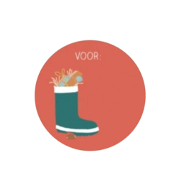 Sticker - Laars - Rood - Sint