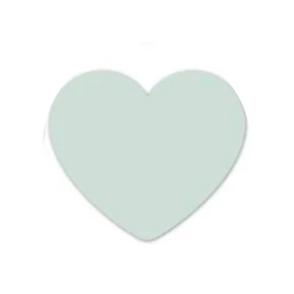 Sticker - Hart - Mintgroen - Mat