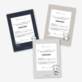 Kom je op mijn feestje? - set - 6 stuks