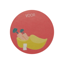 Sticker - Sinterklaas - Klomp - Rood
