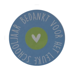 Bedankt voor het leuke schooljaar - Blauw