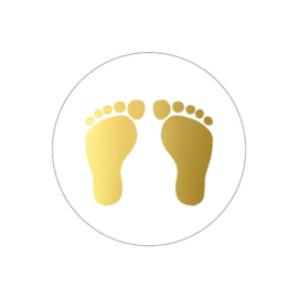 Baby - Wit - Goud - Voetje