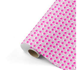 Cadeaupapier | kaftpapier| DOTS | ROZE-NEON