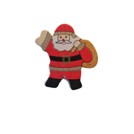 Houten knijpertje - Wit - Kerstman - Kerst