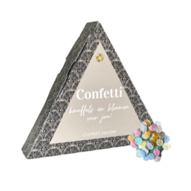 Driehoek Confetti zaadjes - Knuffels en bloemen voor jou!