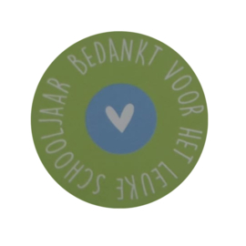 Bedankt voor het leuke schooljaar - Groen