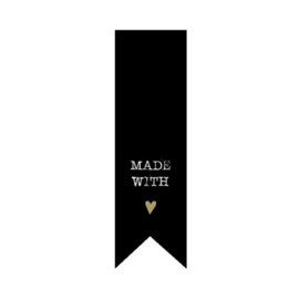 Sticker - 'Made with love (hartje)'