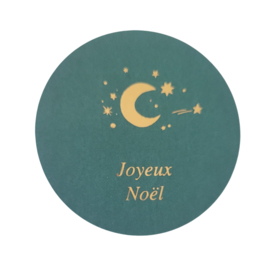 Sticker - Joyeux Noël - Groen - Goud - Kerst