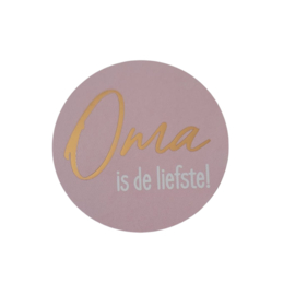Oma is de liefste - Lichtroze