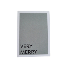 Label - Minikaart - Very merry
