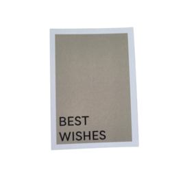 Label - Minikaart - Best wishes