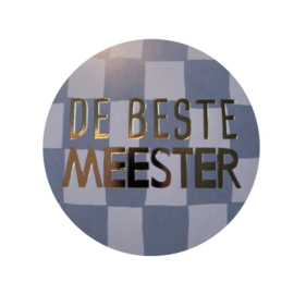 De meeste MEESTER - Blauw - Blokken - Goud