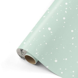 Mintgroen - Wit - Dots - Sneeuw - Winter - 50 cm