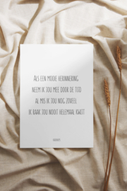 ALS EEN MOOIE HERINNERING 