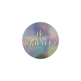 Sticker Ik trakteer