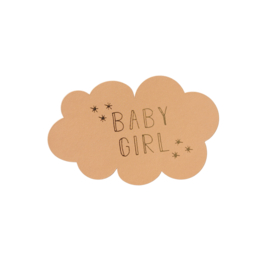 Sticker Baby girl wolk