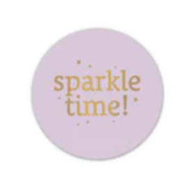 Sticker - Sparkle time! - Lila - Goud