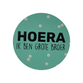 Baby - HOERA ik ben grote broer - Groenblauw
