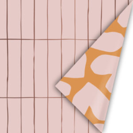 Cadeaupapier | SLIM TILES | BRUIN-ROZE