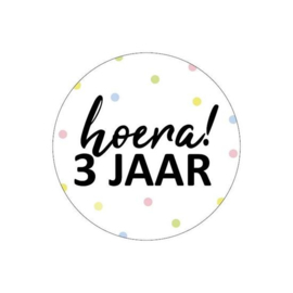 Stickers | HOERA |  3 JAAR