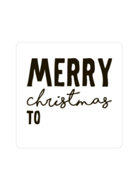 Stickers|  MERRY CHRISTMAS TO