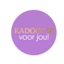 Sticker - Kadootje voor jou! - Lila