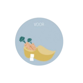 Sticker - Klomp - Blauw - Sint