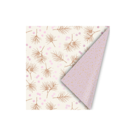 Besjes en takjes - Wit - Goud - Roze - Lila - Kerst - 30 cm