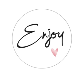 Sticker - Enjoy - Wit