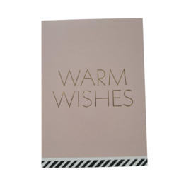 Warm Wishes - Roze - Wit - Kerst