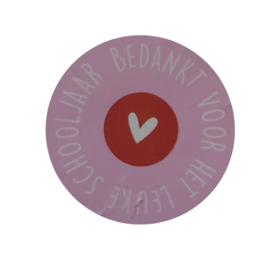 Bedankt voor het leuke schooljaar - Roze